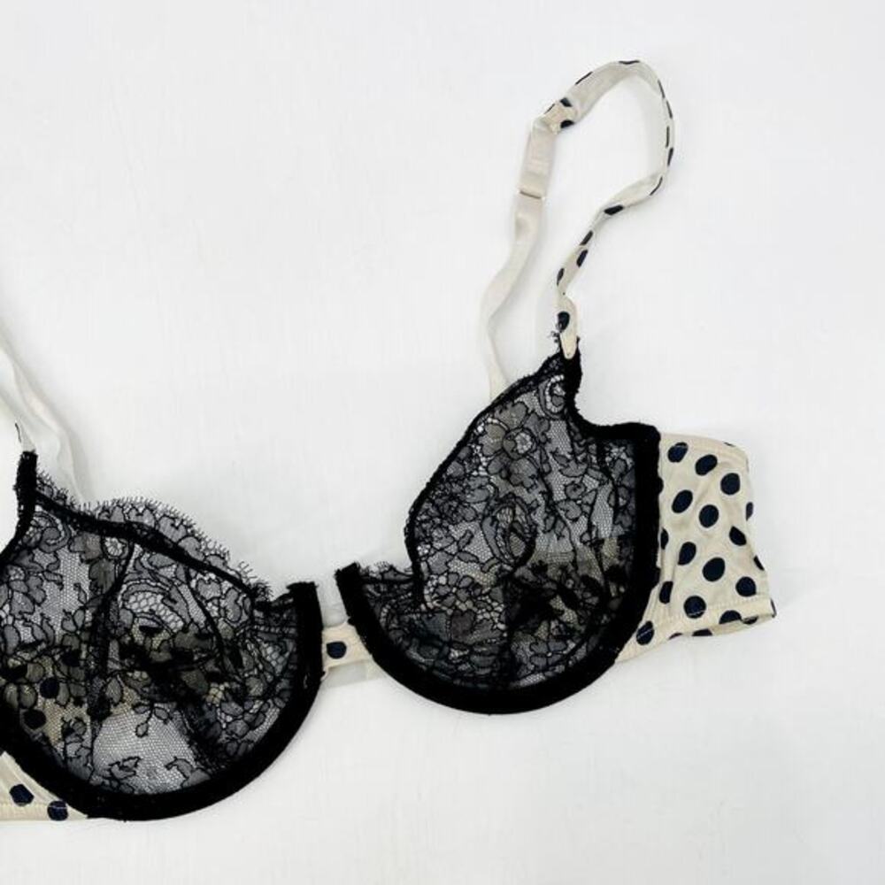 Andres Sarda‎ polka dot lace unlined bra